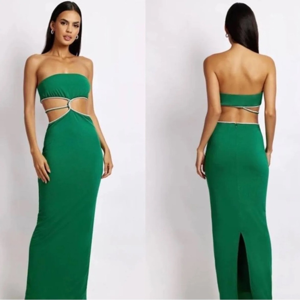 Meshki Billie Strapless Cutout Maxi Dress